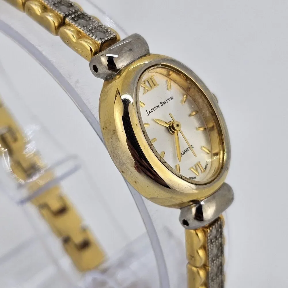 Jaclyn Smith Women's Watch‎ 18MM Gray Dial Gray Gold Bracelet 6.75